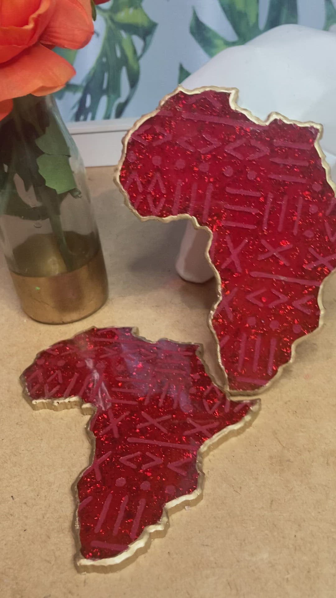 Africa "Mudcloth" Coaster Set
