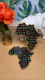 Load image into Gallery viewer, Africa &quot;Mudcloth&quot; Coaster Set
