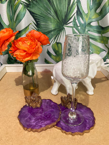 Geode Lrg Crystal Cluster Coasters